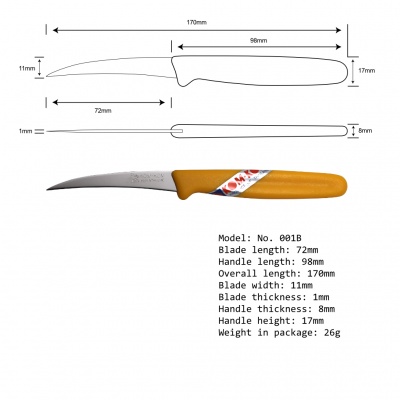 3'' Seeding Knife Plastic Handle
