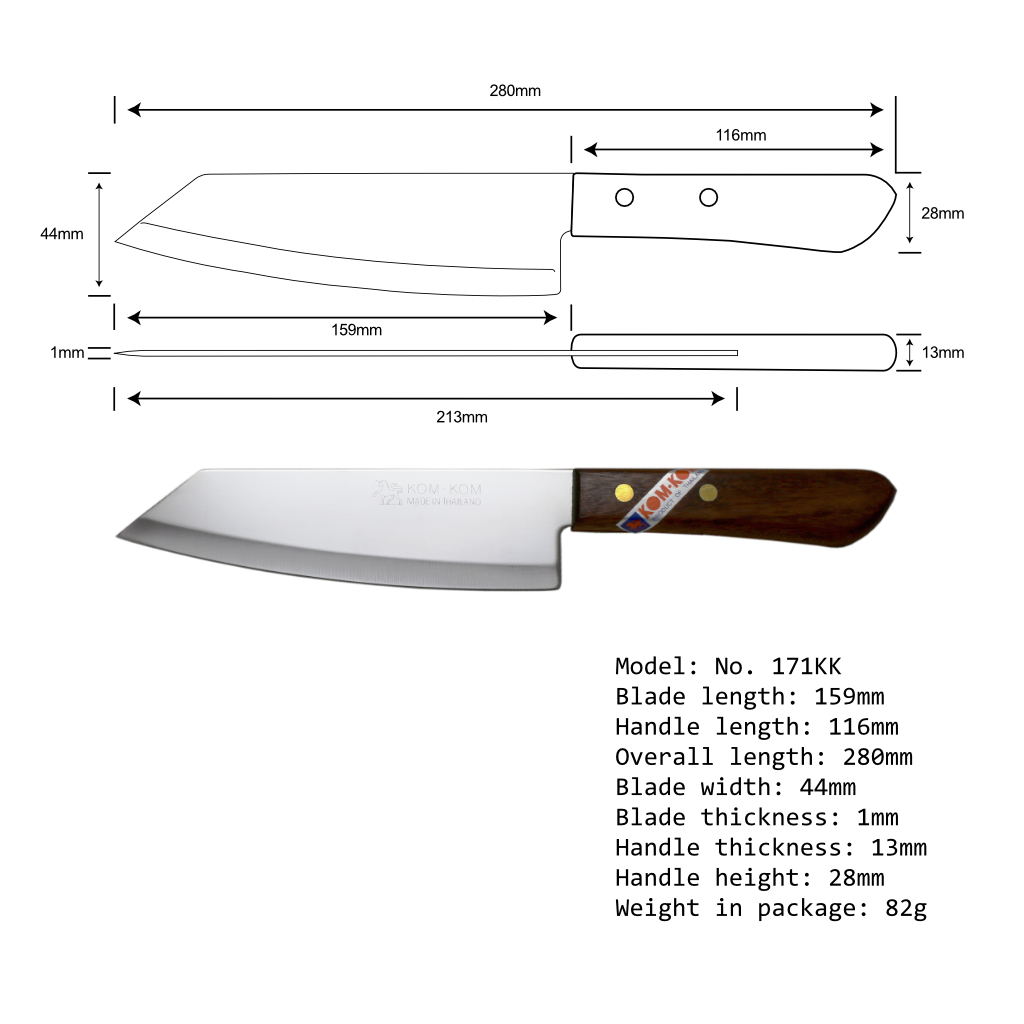 Kom Kom Brand Essential 3 Knife Set Chopchopchop Co Uk