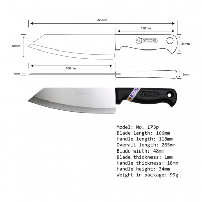 171 - Kiwi Brand cook's knife with a - chopchopchop.co.uk
