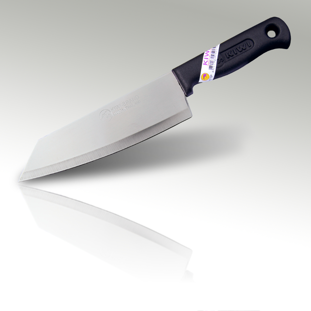 3 x KIWI BRAND Plastic Handle Sharp-Point Knife Stainless Steel